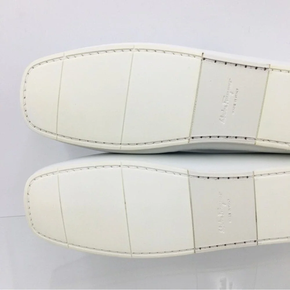 Salvatore Ferragamo PALINURO Astronaut Leather Loafer Driving Shoes Mens US 8